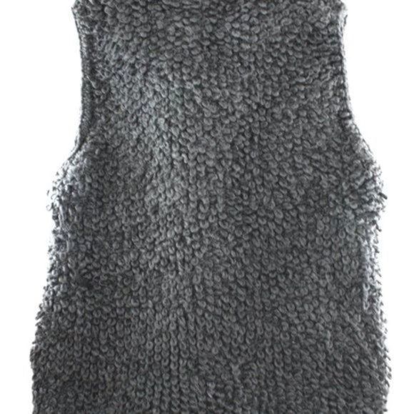 SAM EDELMAN Grey Cameron Loop Yarn Vest Size S - Picture 2 of 4